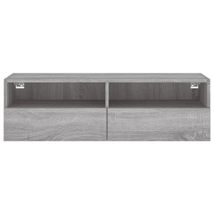 Έπιπλο Τηλεόρασης Τοίχου Γκρι Sonoma 100x30x30 εκ. Επεξ. Ξύλο