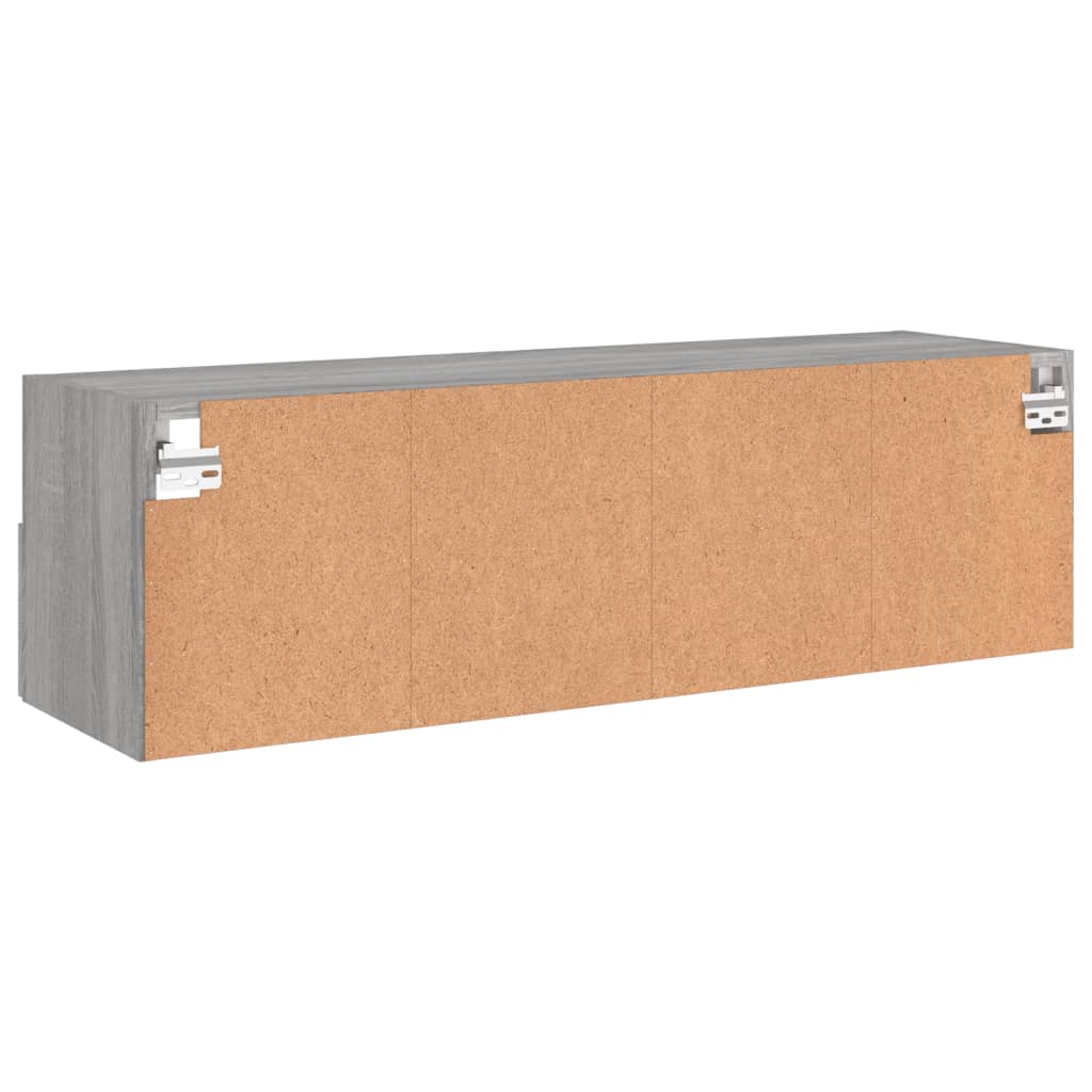 Έπιπλο Τηλεόρασης Τοίχου Γκρι Sonoma 100x30x30 εκ. Επεξ. Ξύλο