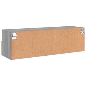 Έπιπλο Τηλεόρασης Τοίχου Γκρι Sonoma 100x30x30 εκ. Επεξ. Ξύλο