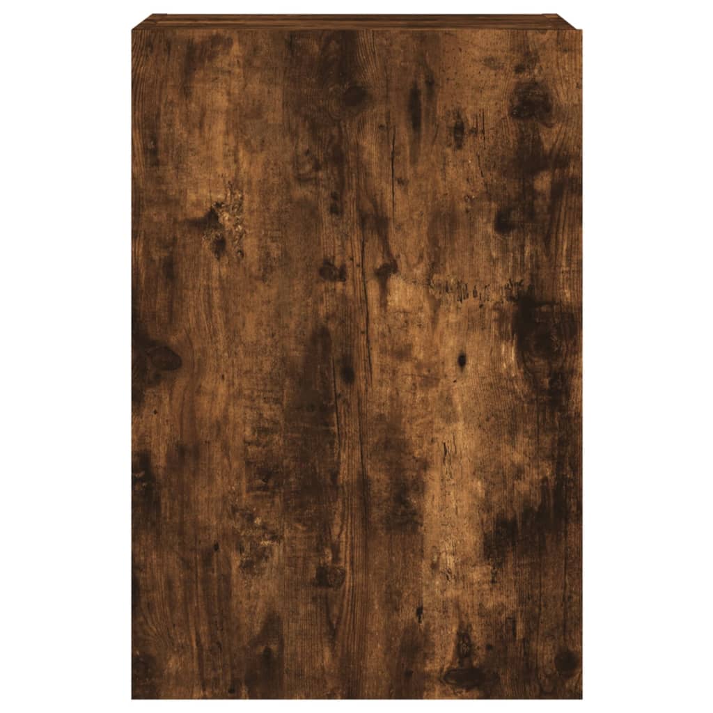 Έπιπλα Τοίχου Τηλ. 2 τεμ. Καπνιστή Δρυς 40,5x30x60εκ Επεξ. Ξύλο