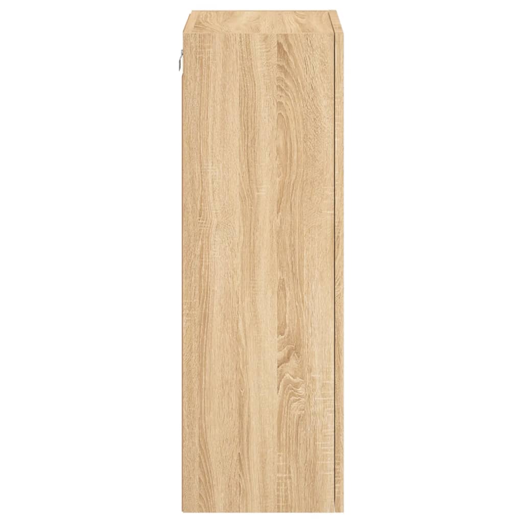 Έπιπλο Τοίχου Τηλεόρασης Sonoma Δρυς 40,5x30x90 εκ. Επεξ. Ξύλο - Pakobazaar