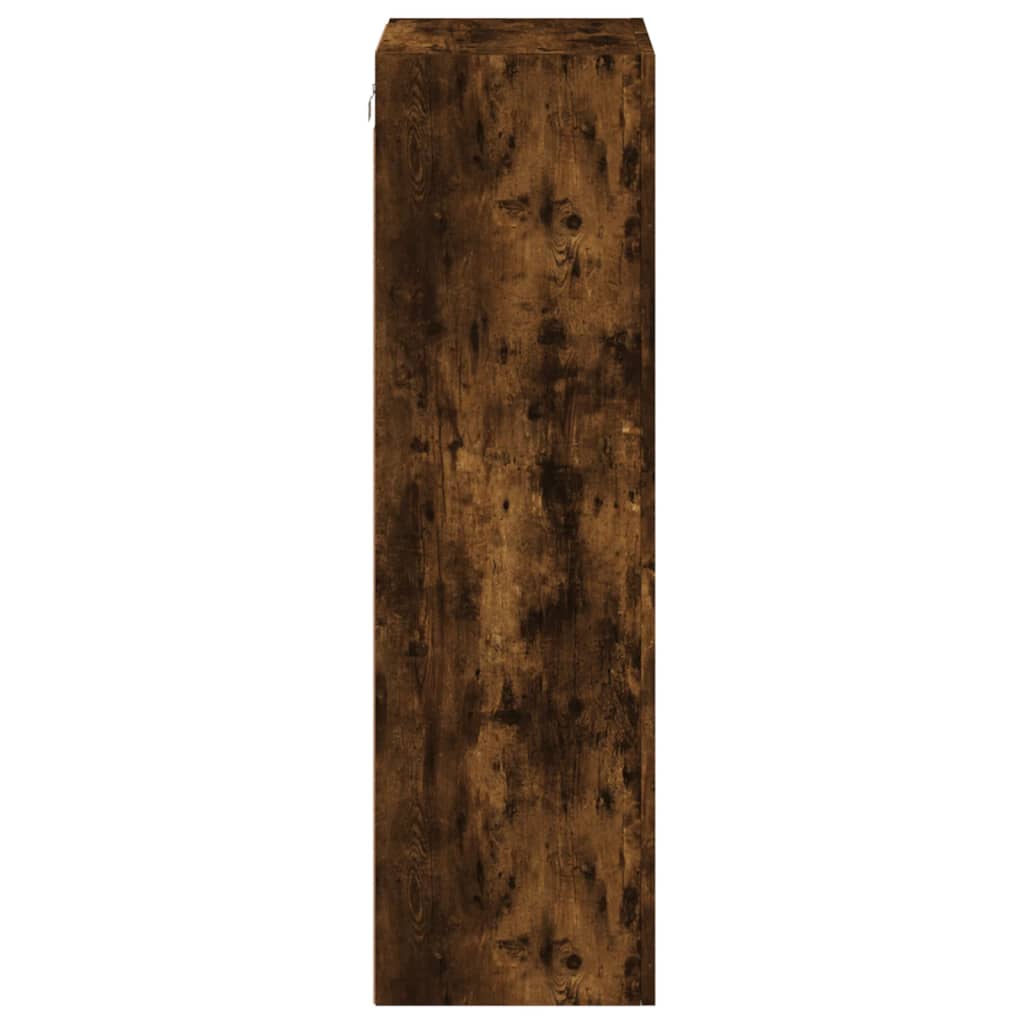 Έπιπλο Τηλεόρασης Τοίχου Καπνιστή Δρυς 40,5x30x102εκ Επεξ. Ξύλο - Pakobazaar