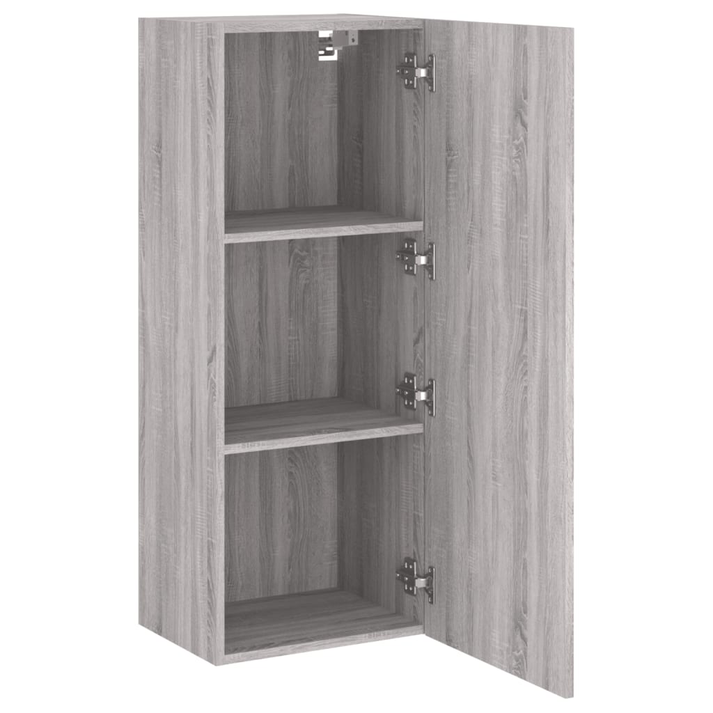 Έπιπλο Τοίχου Τηλεόρασης Γκρι Sonoma 40,5x30x102 εκ. Επεξ. Ξύλο - Pakobazaar