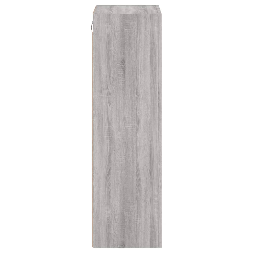 Έπιπλο Τοίχου Τηλεόρασης Γκρι Sonoma 40,5x30x102 εκ. Επεξ. Ξύλο - Pakobazaar