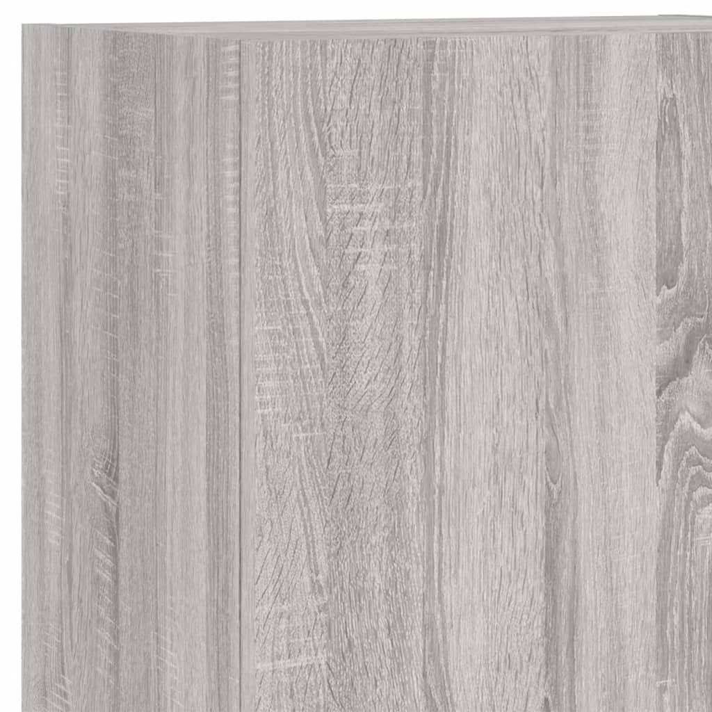 Έπιπλο Τοίχου Τηλεόρασης Γκρι Sonoma 40,5x30x102 εκ. Επεξ. Ξύλο - Pakobazaar
