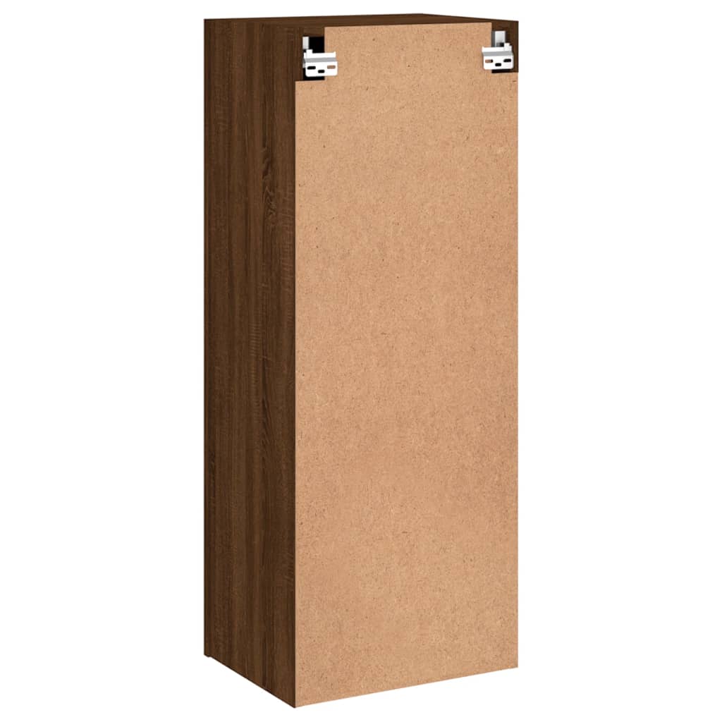 Ντουλάπι Τοίχου Τηλεόρασης Καφέ Δρυς 40,5x30x102 εκ. Επεξ. Ξύλο