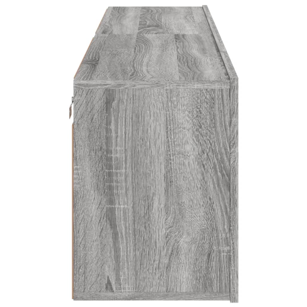 Ντουλάπια Τοίχου Τηλεόρασης 2 Τεμ. Γκρι Sonoma 80 x 30 x 41 εκ.