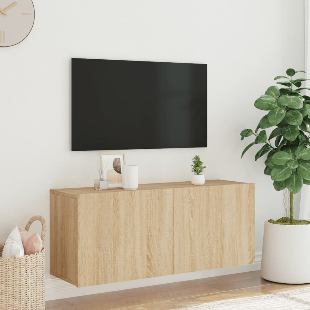 Ντουλάπι Τοίχου Τηλεόρασης Sonoma Δρυς 100 x 30 x 41 εκ. - Pakobazaar