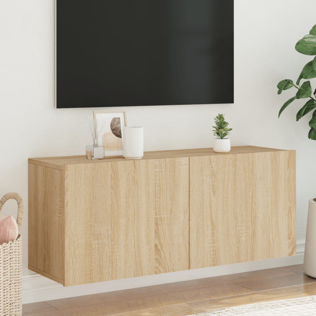 Ντουλάπι Τοίχου Τηλεόρασης Sonoma Δρυς 100 x 30 x 41 εκ. - Pakobazaar