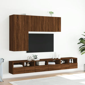 Ντουλάπι Τοίχου Τηλεόρασης Καφέ Δρυς 100 x 30 x 41 εκ.