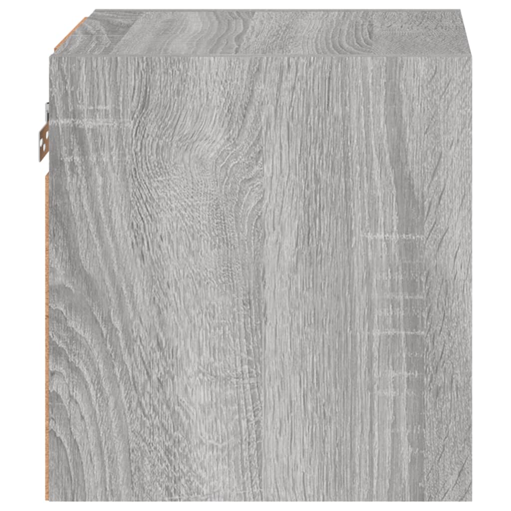 Έπιπλα Τοίχου Τηλ. με LED 2 Τεμ. Γκρι Sonoma 30 x 28,5 x 30 εκ. - Pakobazaar
