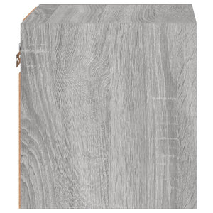 Έπιπλα Τοίχου Τηλ. με LED 2 Τεμ. Γκρι Sonoma 30 x 28,5 x 30 εκ. - Pakobazaar