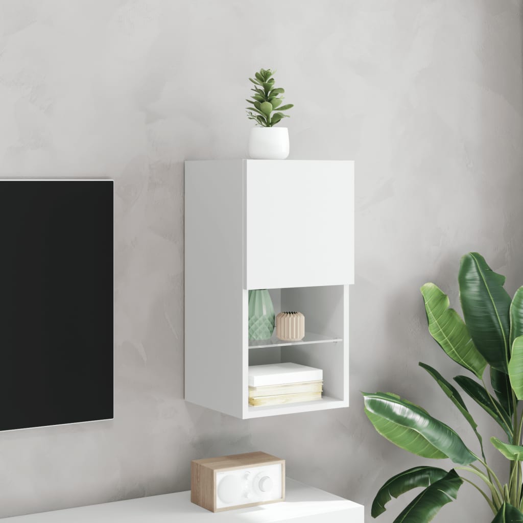 Ντουλάπι Τηλεόρασης με LED Λευκό 30,5 x 30 x 60 εκ. - Pakobazaar