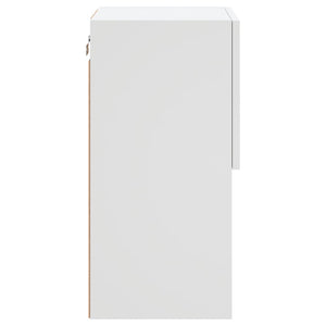 Έπιπλα Τηλεόρασης με LED 2 τεμ. Λευκά 30,5x30x60 εκ. - Pakobazaar