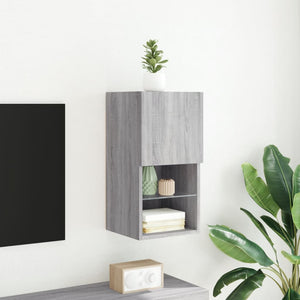 Έπιπλο Τηλεόρασης με LED Γκρι Sonoma 30,5x30x60 εκ. - Pakobazaar