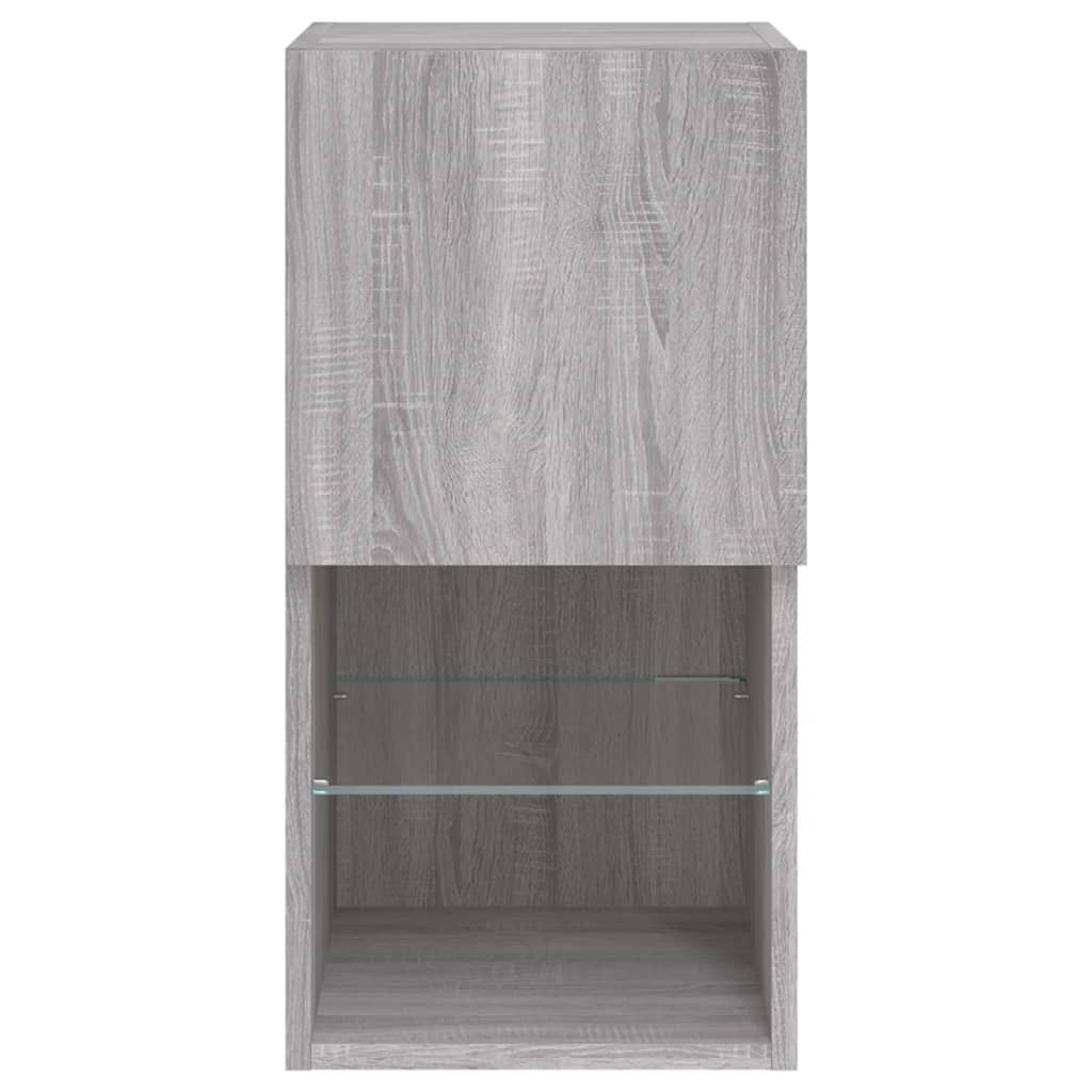 Έπιπλο Τηλεόρασης με LED Γκρι Sonoma 30,5x30x60 εκ. - Pakobazaar