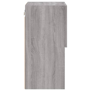 Έπιπλα Τηλεόρασης με LED 2 τεμ. Γκρι Sonoma 30,5x30x60 εκ. - Pakobazaar