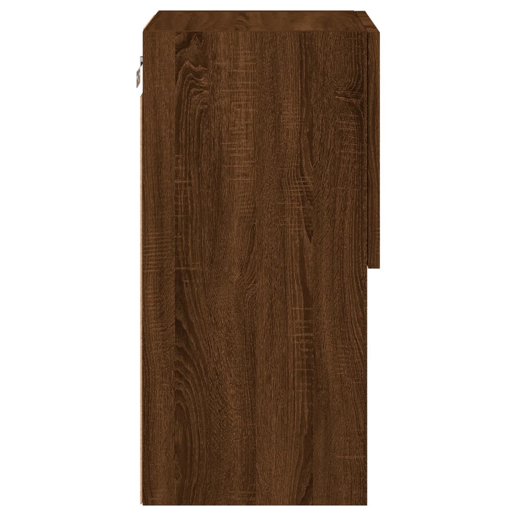 Έπιπλο Τηλεόρασης με LED Καφέ Δρυς 30,5x30x60 εκ. - Pakobazaar