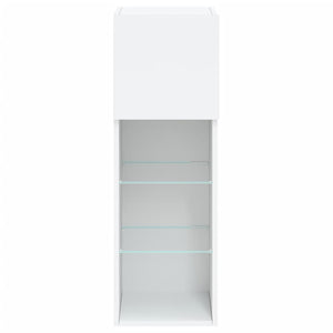 Έπιπλο Τηλεόρασης με LED Λευκό 30,5x30x90 εκ. - Pakobazaar
