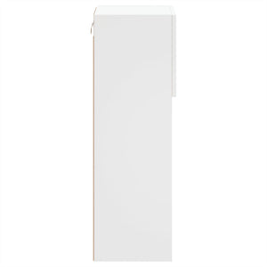 Έπιπλα Τηλεόρασης με LED 2 τεμ. Λευκά 30,5x30x90 εκ. - Pakobazaar
