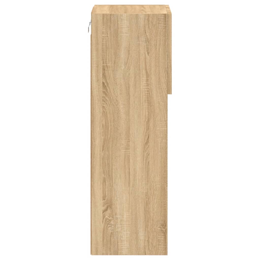 Έπιπλο Τηλεόρασης με LED Sonoma Δρυς 30,5x30x90 εκ. - Pakobazaar