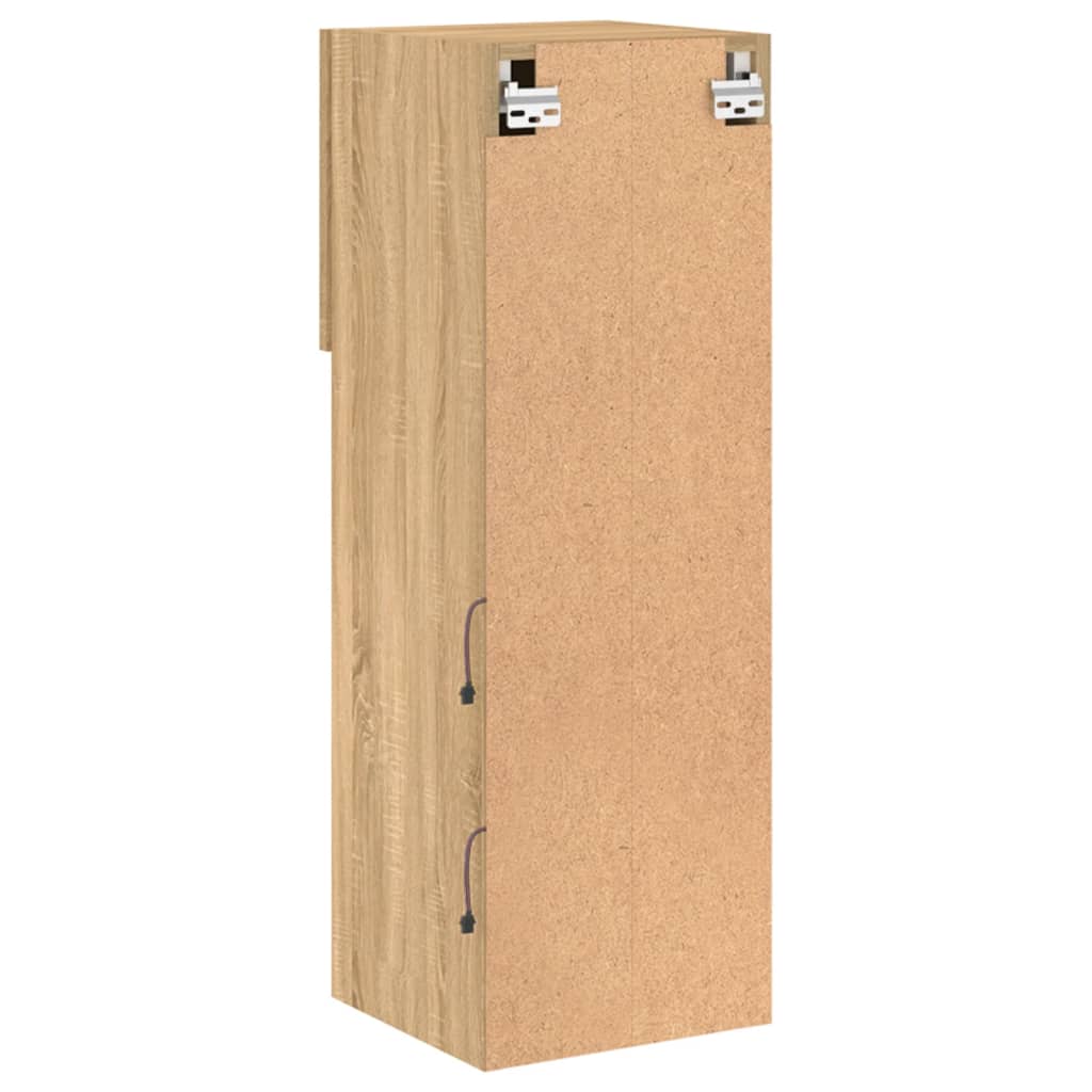 Έπιπλο Τηλεόρασης με LED Sonoma Δρυς 30,5x30x90 εκ. - Pakobazaar