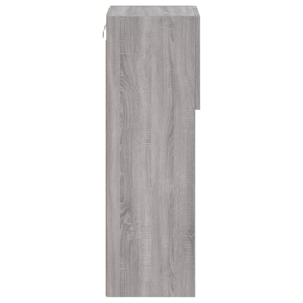 Έπιπλο Τηλεόρασης με LED Γκρι Sonoma 30,5x30x90 εκ. - Pakobazaar