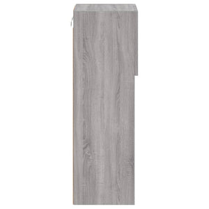 Έπιπλο Τηλεόρασης με LED Γκρι Sonoma 30,5x30x90 εκ. - Pakobazaar