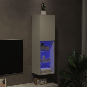 Έπιπλο Τηλεόρασης με LED Λευκό 30,5x30x102 εκ. - Pakobazaar
