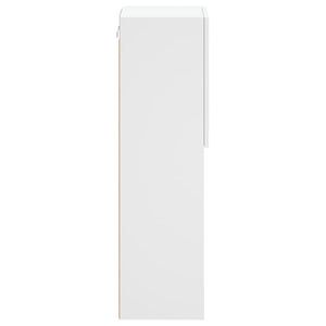 Έπιπλα Τηλεόρασης με LED 2 τεμ. Λευκά 30,5x30x102 εκ. - Pakobazaar