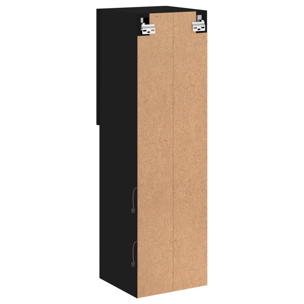 Έπιπλο Τηλεόρασης με LED Μαύρο 30,5x30x102 εκ.