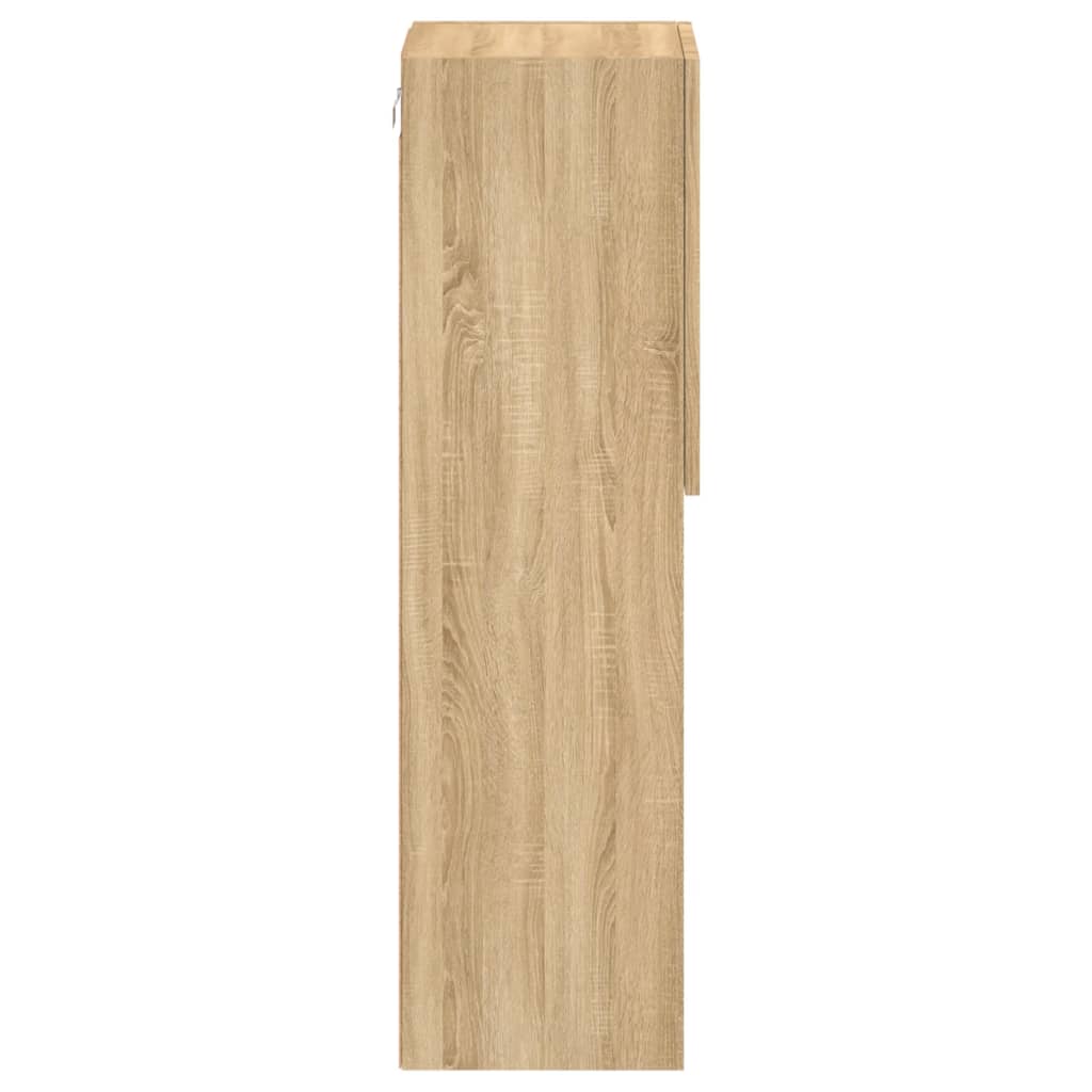 Έπιπλο Τηλεόρασης με LED Sonoma Δρυς 30,5x30x102 εκ. - Pakobazaar