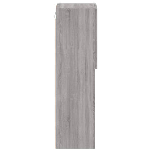 Έπιπλο Τηλεόρασης με LED Γκρι Sonoma 30,5x30x102 εκ. - Pakobazaar