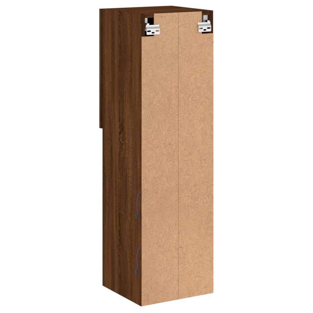 Έπιπλο Τηλεόρασης με LED Καφέ Δρυς 30,5x30x102 εκ. - Pakobazaar