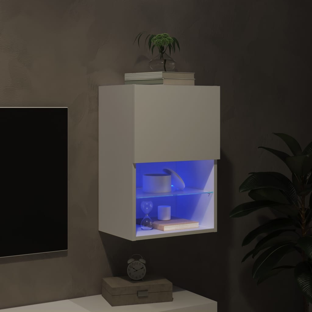 Έπιπλο Τηλεόρασης με LED Λευκό 40,5x30x60 εκ. - Pakobazaar