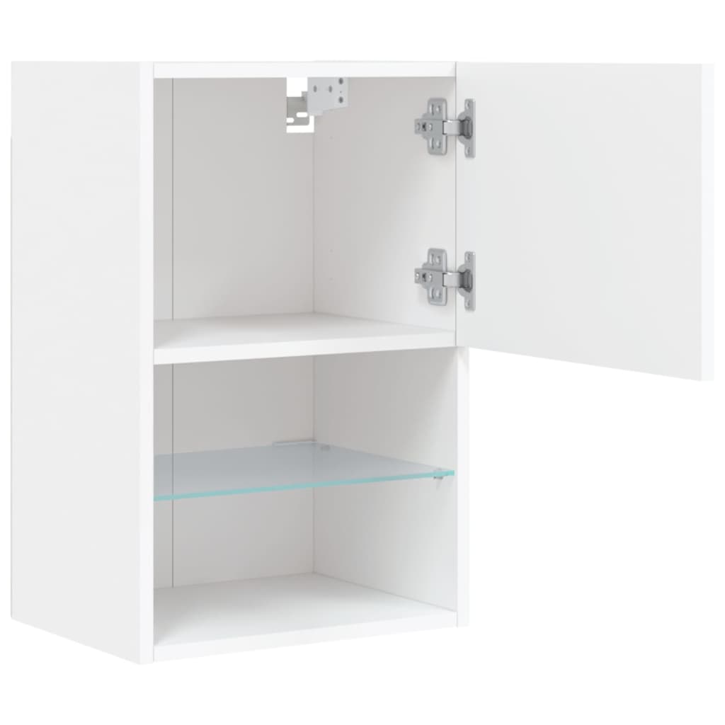Έπιπλο Τηλεόρασης με LED Λευκό 40,5x30x60 εκ. - Pakobazaar