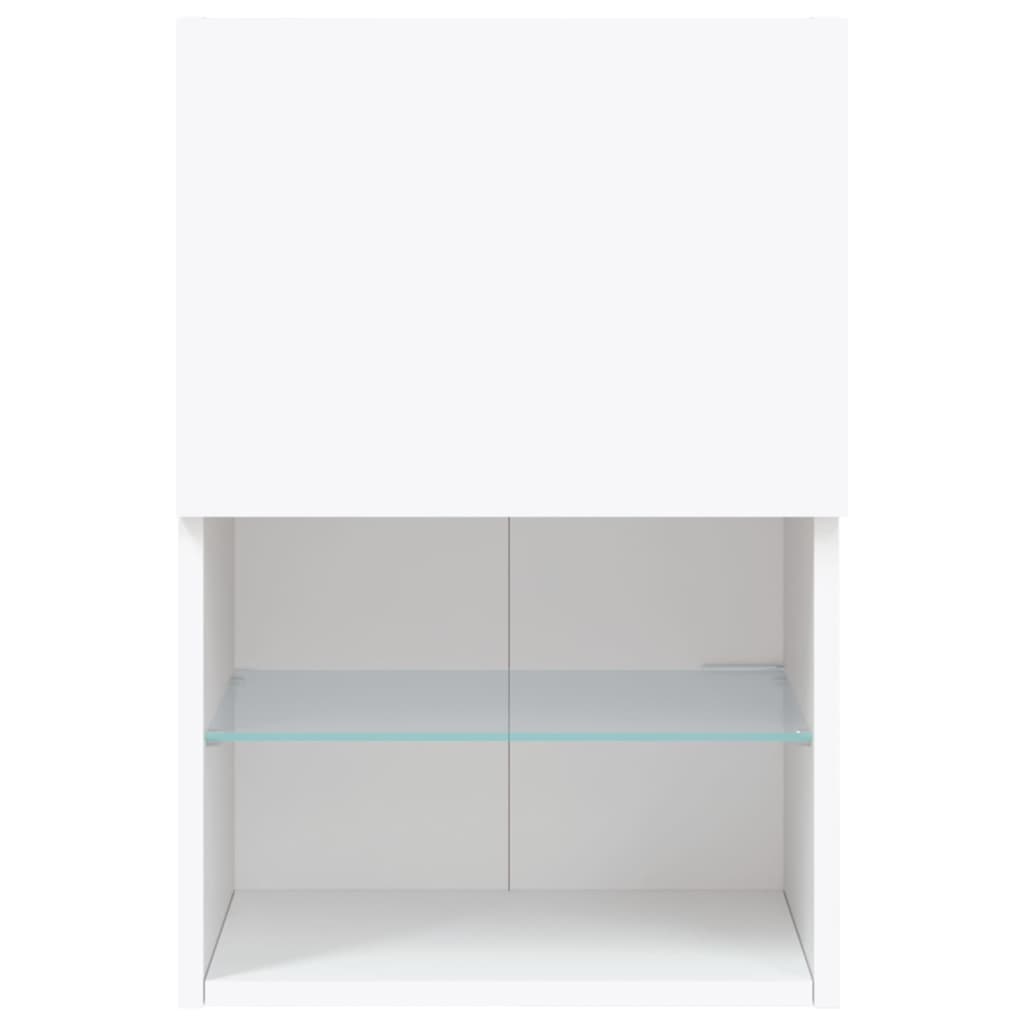 Έπιπλο Τηλεόρασης με LED Λευκό 40,5x30x60 εκ. - Pakobazaar