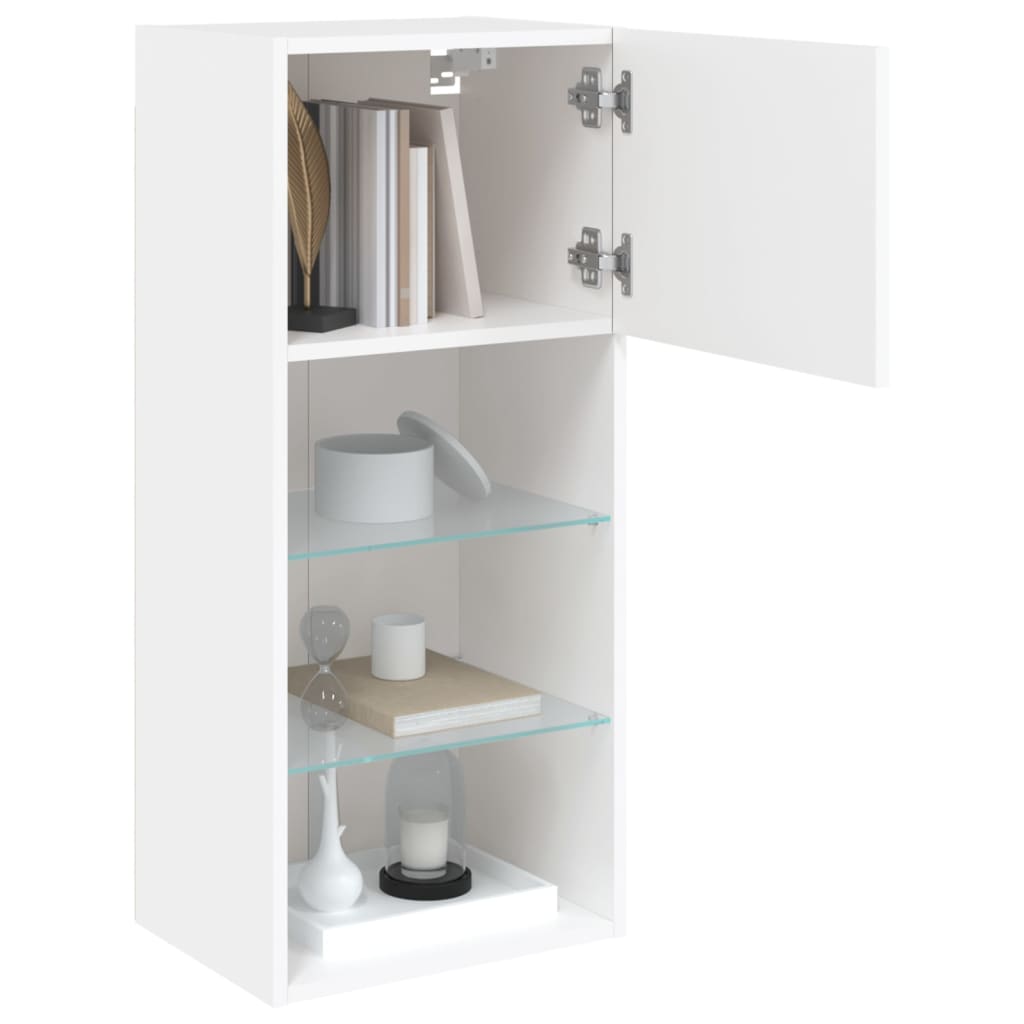 Έπιπλο Τηλεόρασης με LED Λευκό 40,5x30x90 εκ. - Pakobazaar