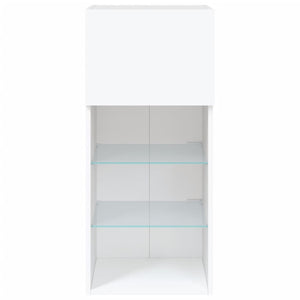 Έπιπλο Τηλεόρασης με LED Λευκό 40,5x30x90 εκ. - Pakobazaar