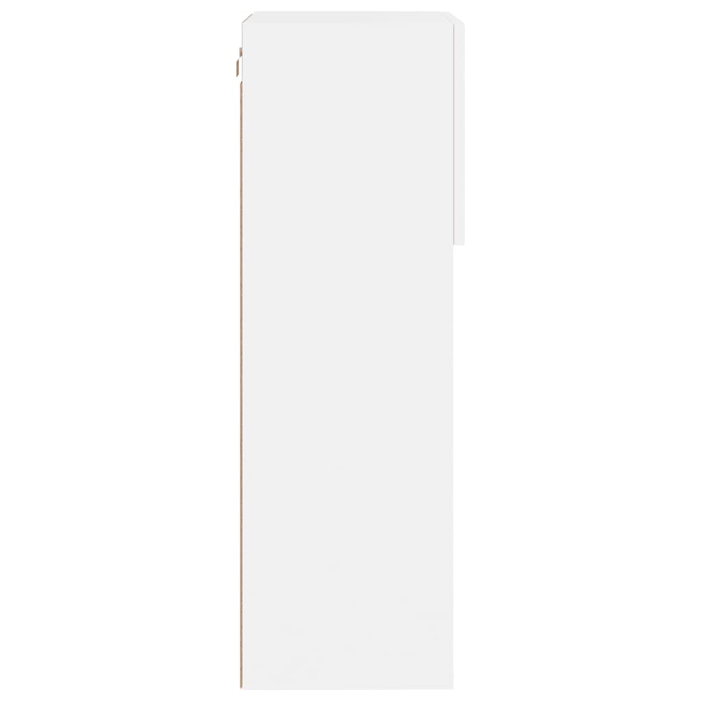 Έπιπλα Τηλεόρασης με LED 2 τεμ. Λευκά 40,5x30x90 εκ. - Pakobazaar