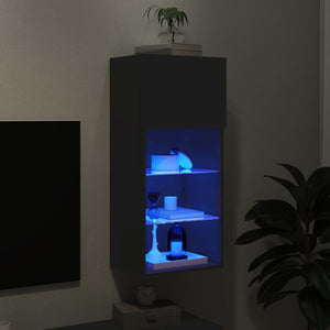 Έπιπλο Τηλεόρασης με LED Μαύρο 40,5 x 30 x 90 εκ. - Pakobazaar