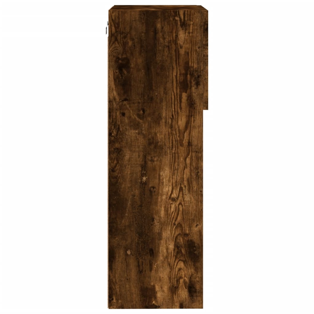 Έπιπλα Τηλεόρασης με LED 2 τεμ. Καπνιστή Δρυς 40,5x30x90 εκ. - Pakobazaar