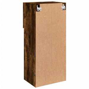 Έπιπλα Τηλεόρασης με LED 2 τεμ. Καπνιστή Δρυς 40,5x30x90 εκ. - Pakobazaar