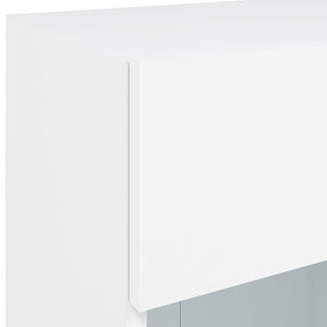 Έπιπλο Τοίχου Τηλεόρασης με LED Λευκό 40x30x60,5 εκ. - Pakobazaar