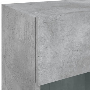 Έπιπλο Τηλεόρασης με LED Γκρι Σκυροδέματος 40x30x60,5 εκ. - Pakobazaar