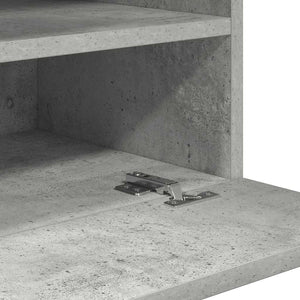 Κρεμαστά ντουλάπια με φώτα LED για τηλεόραση 2 Τεμ Γκρι Σκυροδέματος 40x30x60,5 εκ. - Pakobazaar