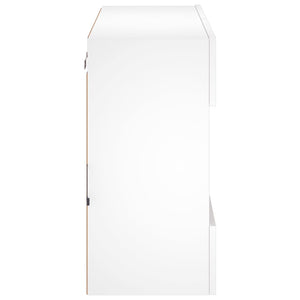 Έπιπλο Τοίχου Τηλεόρασης με LED Λευκό 78,5x30x60,5 εκ. - Pakobazaar
