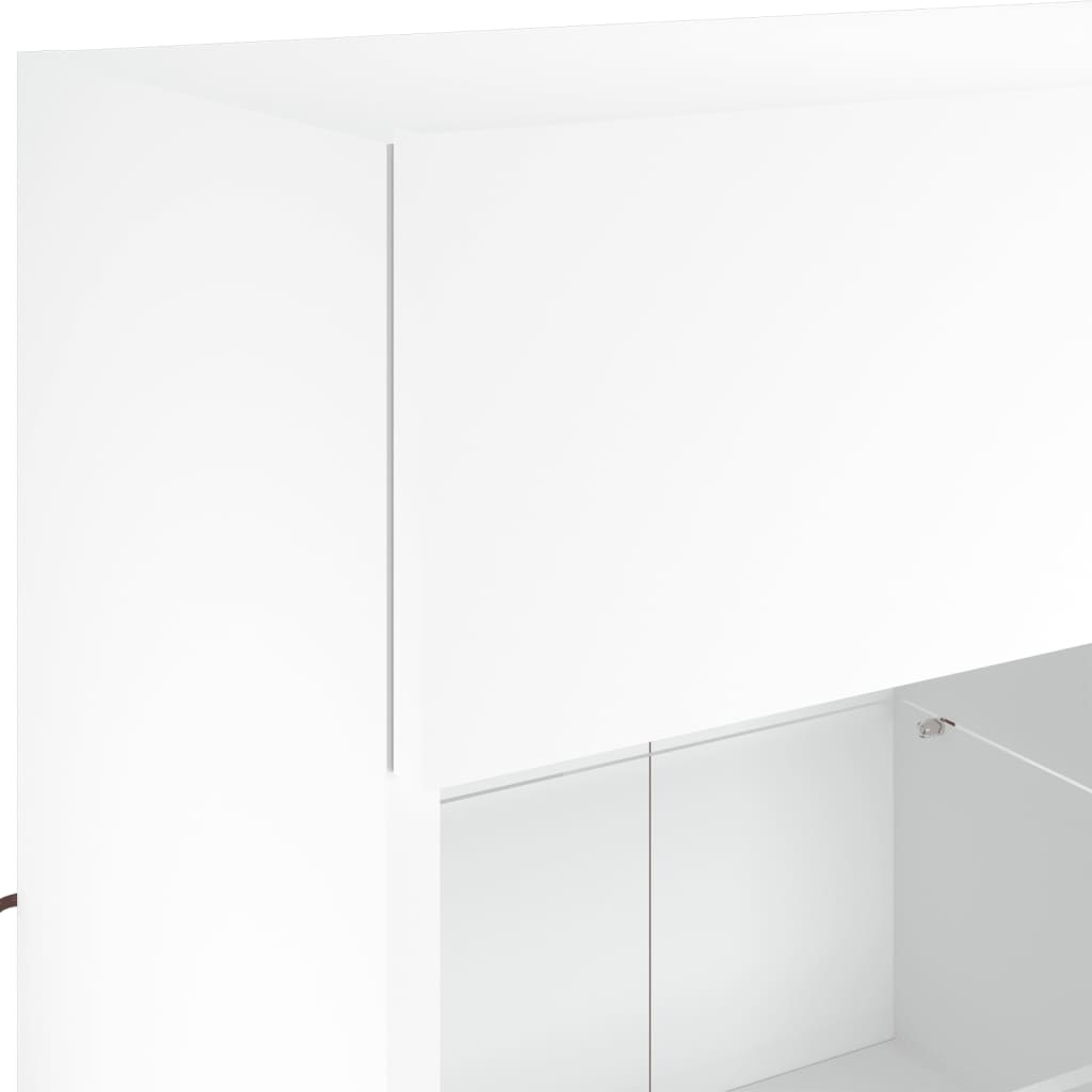 Έπιπλο Τοίχου Τηλεόρασης με LED Λευκό 78,5x30x60,5 εκ. - Pakobazaar