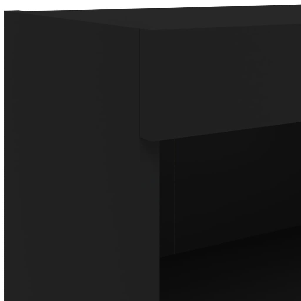 Έπιπλο Τηλεόρασης με LED Μαύρο 60x30x30 εκ.
