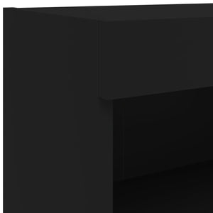 Έπιπλο Τηλεόρασης με LED Μαύρο 60x30x30 εκ.